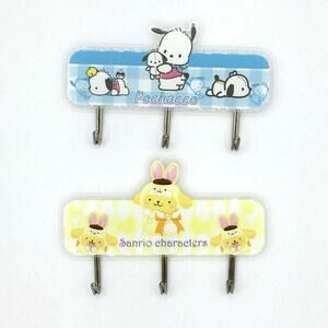 Sanrio Character Acrylic Multi Hook Set Pochacco Set New in Package Kawaii